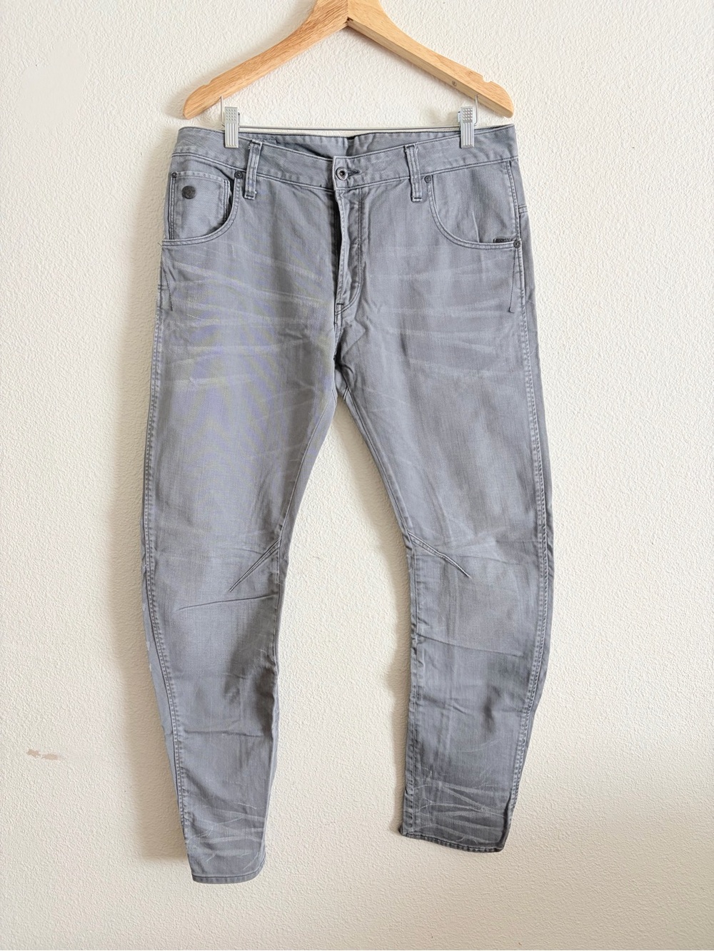 G-Star RAW Arc 3D Slim jeans in a faded grey wash W36 L32